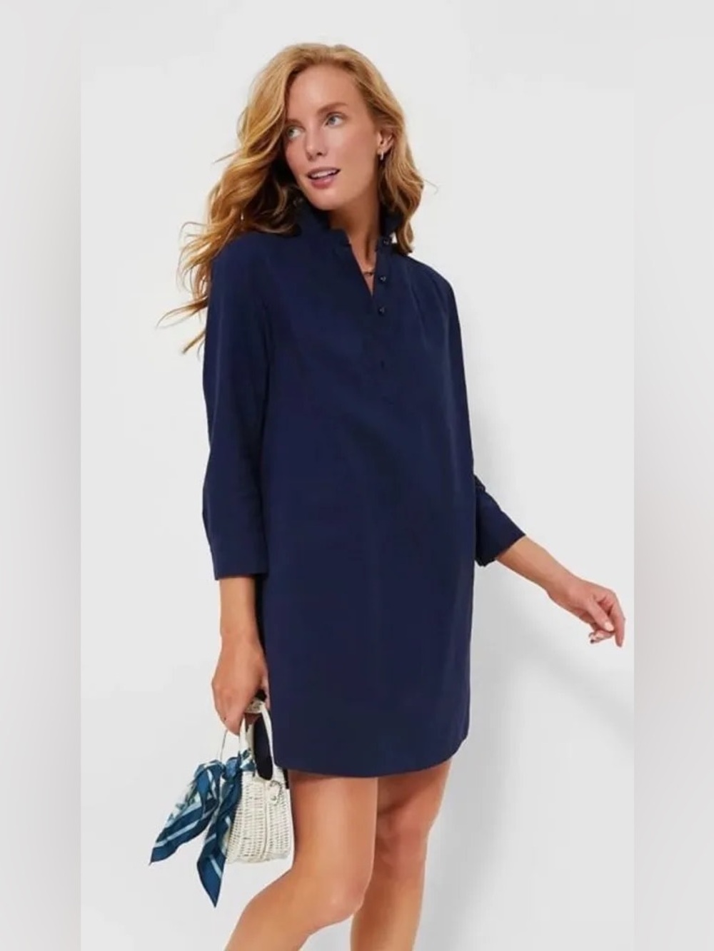 NWT Tuckernuck Pommander Place Polly Dress in French Navy Size XXL